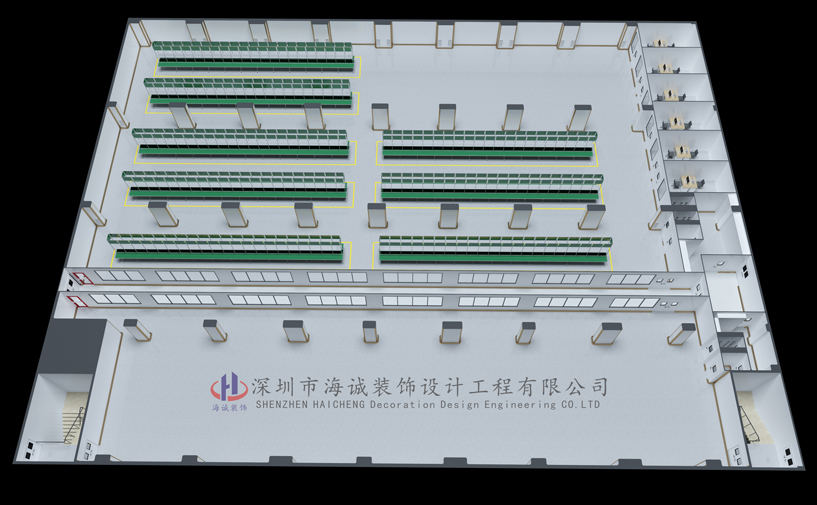寧(ning)波(bo)東欣電(dian)子(zi)13000平廠(chǎng)房裝(zhuang)修